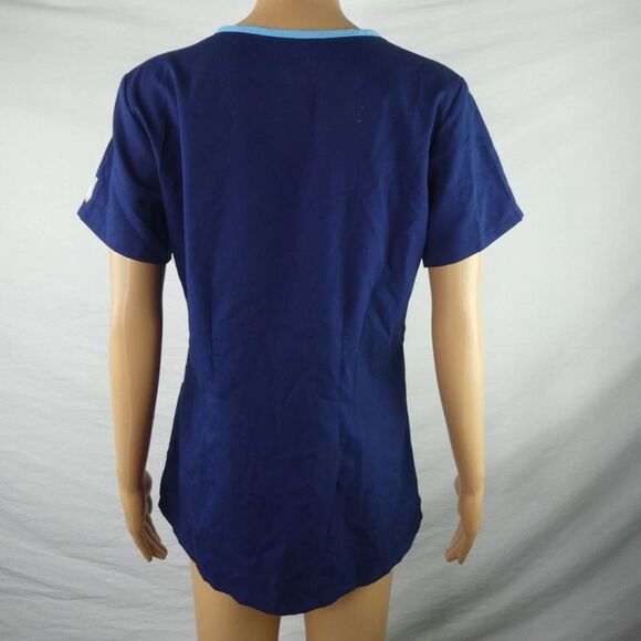 Grey's Anatomy Barco Active 3 Pocket Color Block Scrubs Scrub Top Shirt V Neck S - Picture 9 of 9